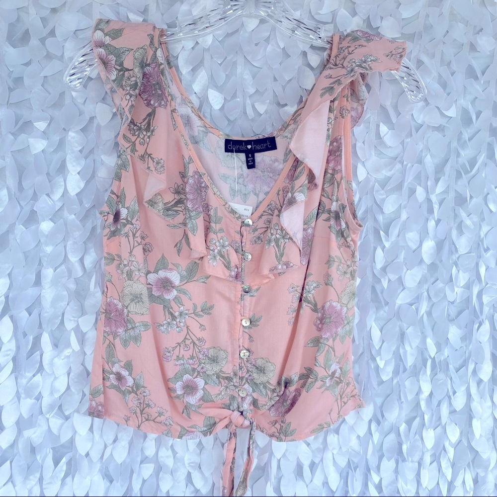 Floral Print Blush Top